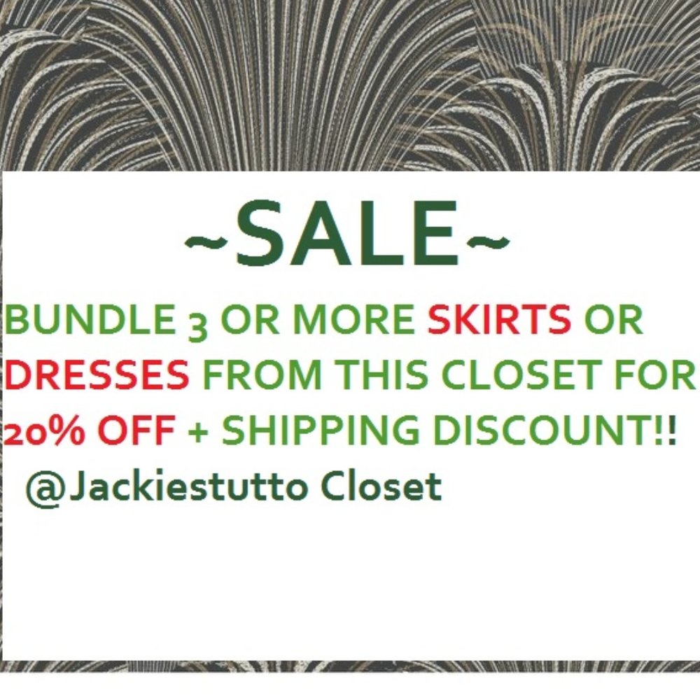 BUNDLE 3 OR MORE SKIRTS/DRESSES for 20% DISCOUNT +